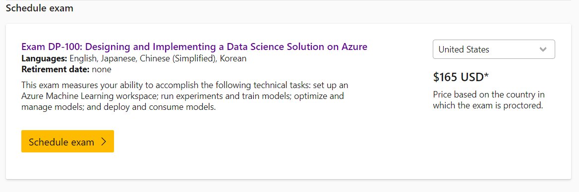 DP 100 Exam | Microsoft Azure Data Scientist Associate